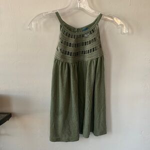 Green Sleeveless Tank Top
